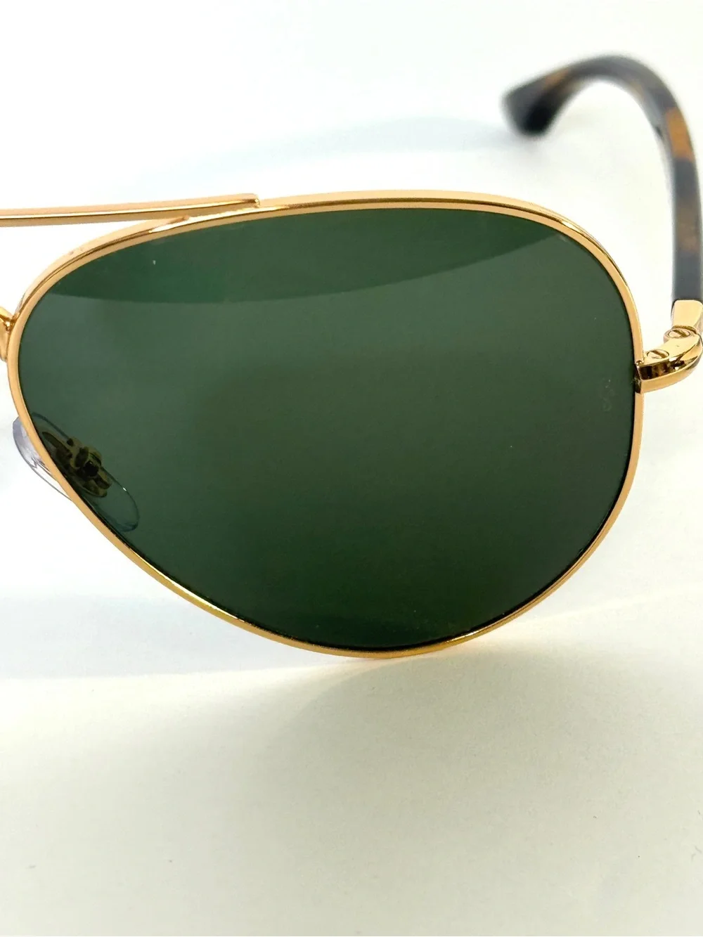 RAY BAN RB 3675 Sunglasses NEW Arista Gold / Green Made in Italy